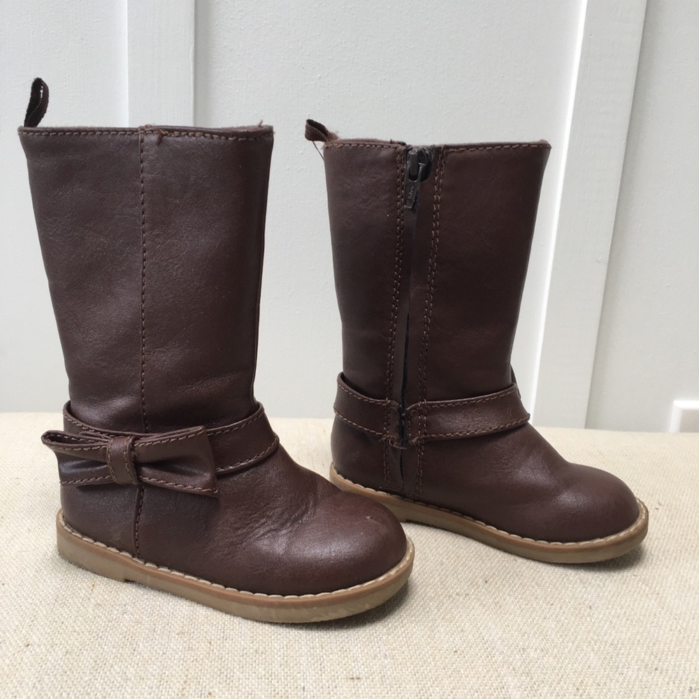 Toddler girl brown boots